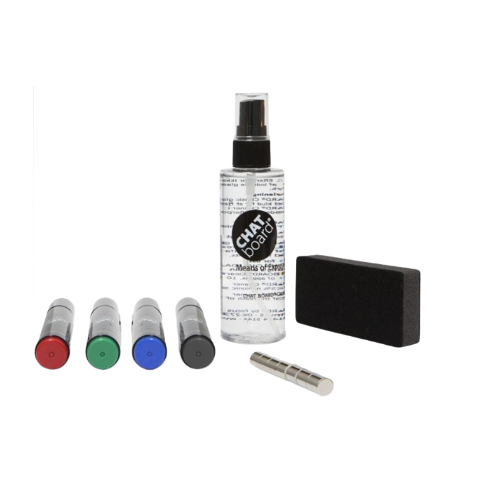 Tilbehørs startsæt til rengøring af glastavler