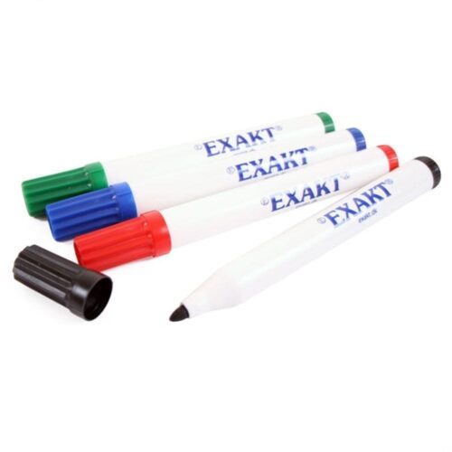 Whiteboardpenne rød, grøn, sort og blå til whiteboardtavler