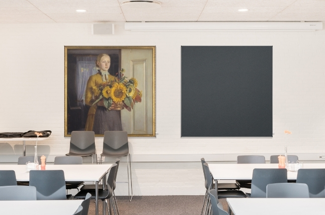 Akustikbilleder med og uden motiv til kantine i plejehjem