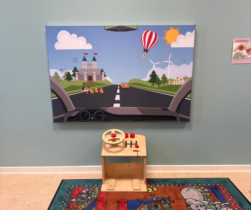 Akustikbillede til legezone i dagtilbud