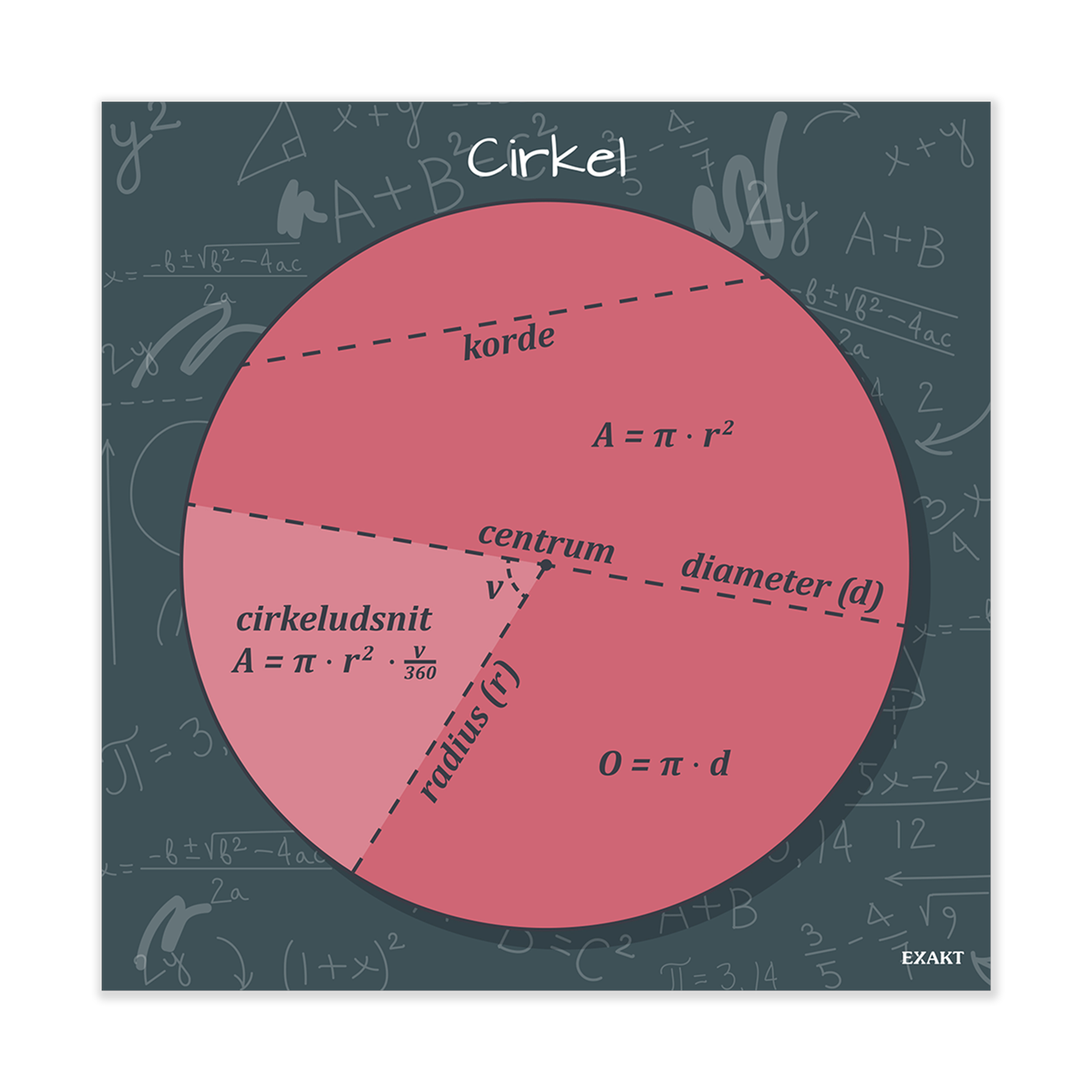 Læringsplade med Cirkel