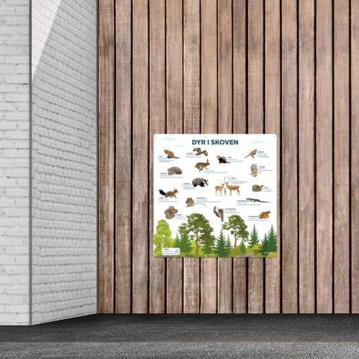 Design med danske dyr i skoven