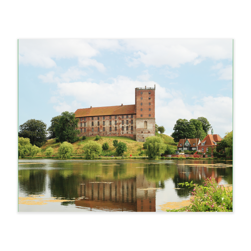 Akustikbillede med motiv af Kolding Hus