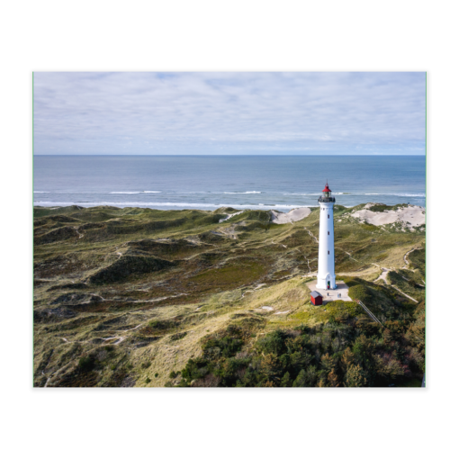 Akustikbillede med motiv af Lyngvig Fyr