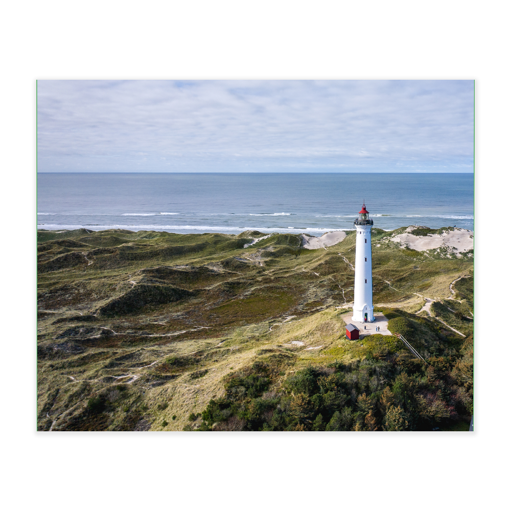 Akustikbillede med motiv af Lyngvig Fyr