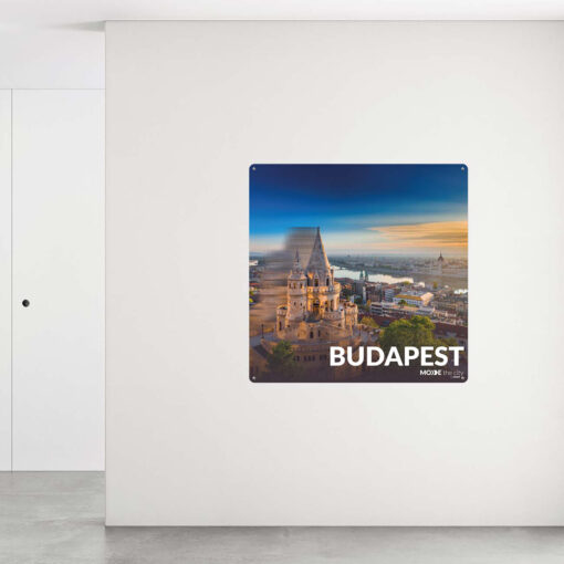 Vægplade med Move Budapest