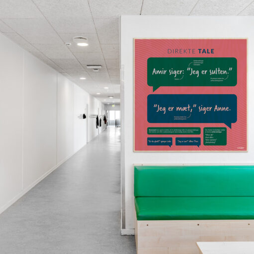 Læringsplade i træfiner med DirekteTale til klasselokale