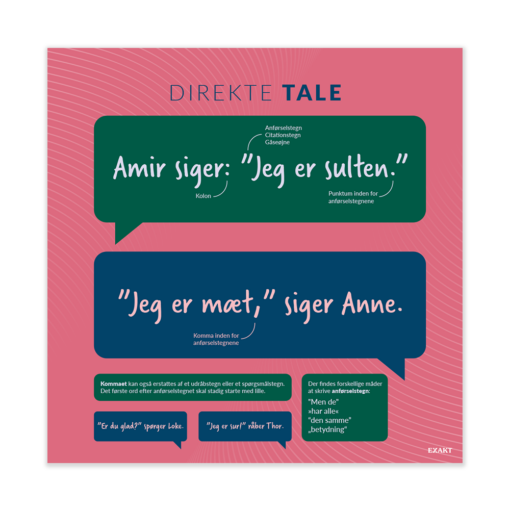 Design med direkte tale til mellemtrin på grundskoler