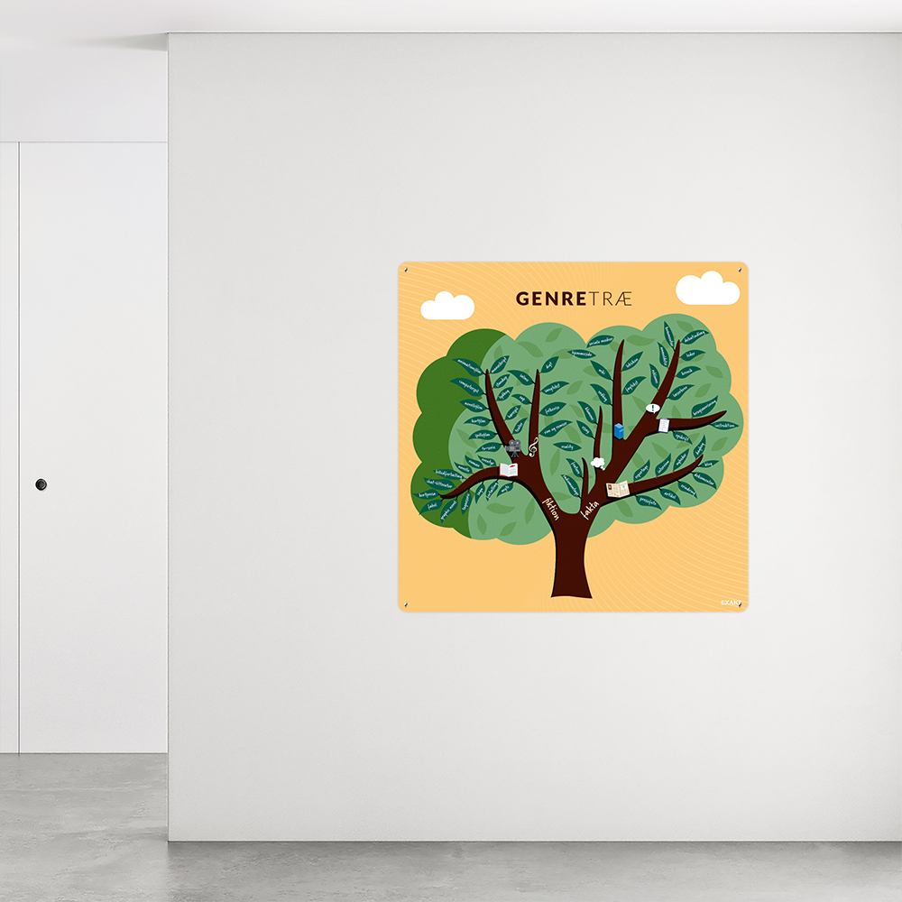 Design med genretræ til grundskoler