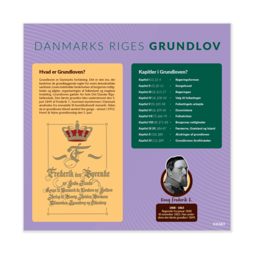 Design med Danmarks riges grundlov til grundskoler