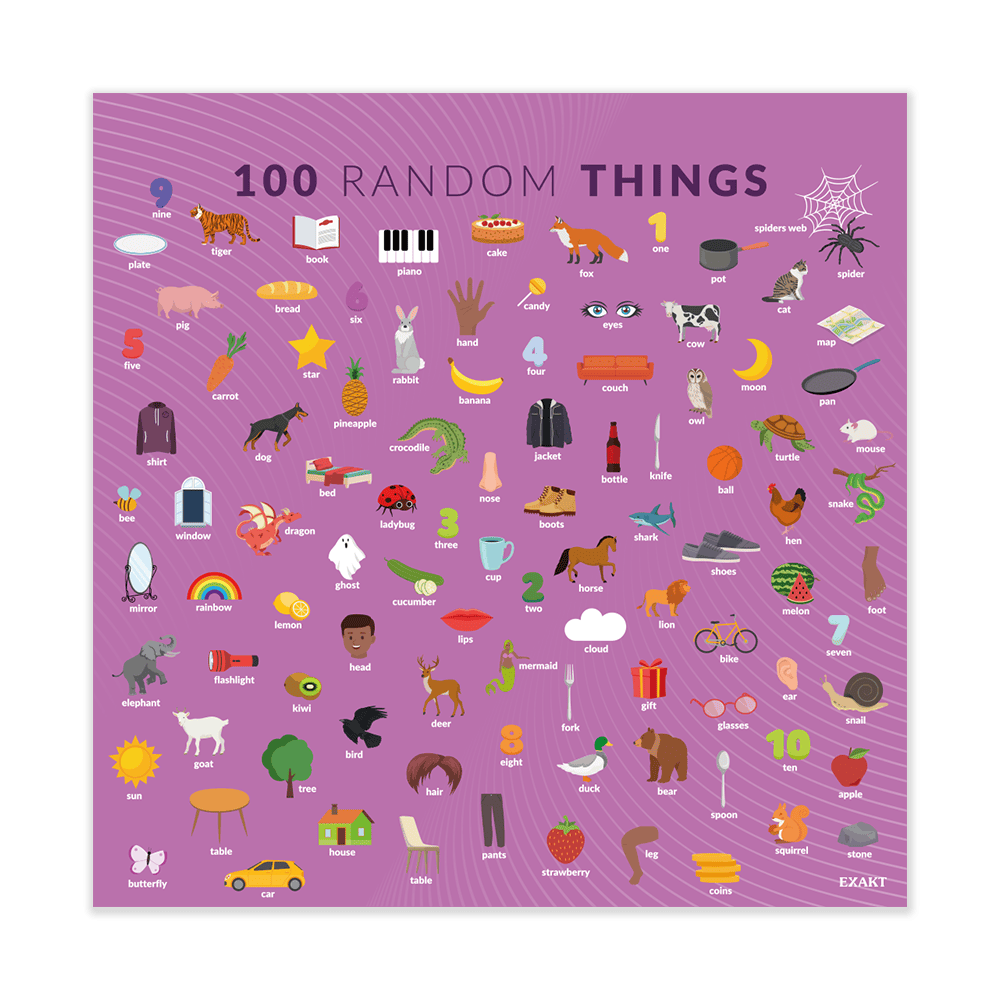 Design med 100 engelske ting til grundskolen