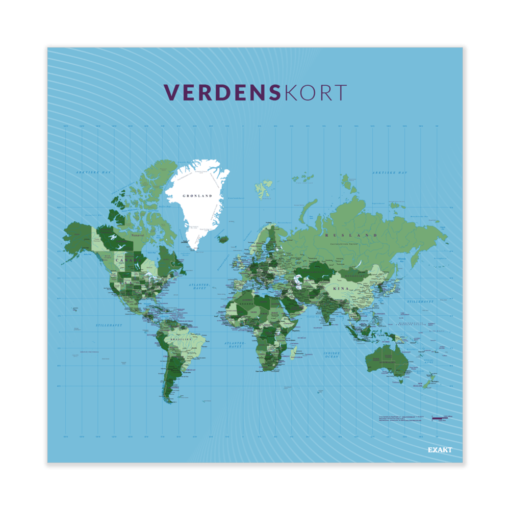 Design med verdenskort til grundskolen