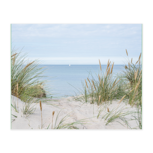 Akustikbillede med motiv af strandmiljø