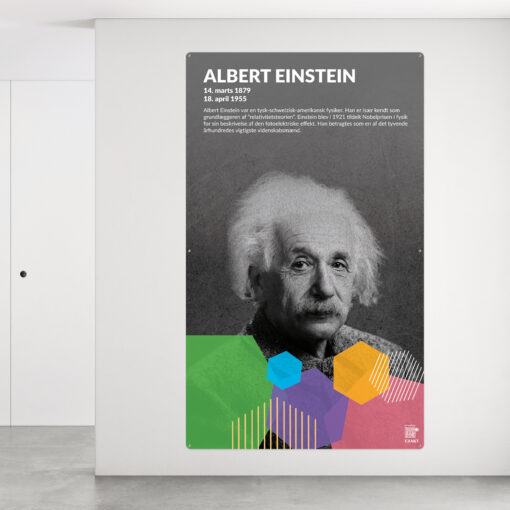 Lær om store personligheder som relativitetsteoretikeren, Albert Einstein, med dette design til skolen.