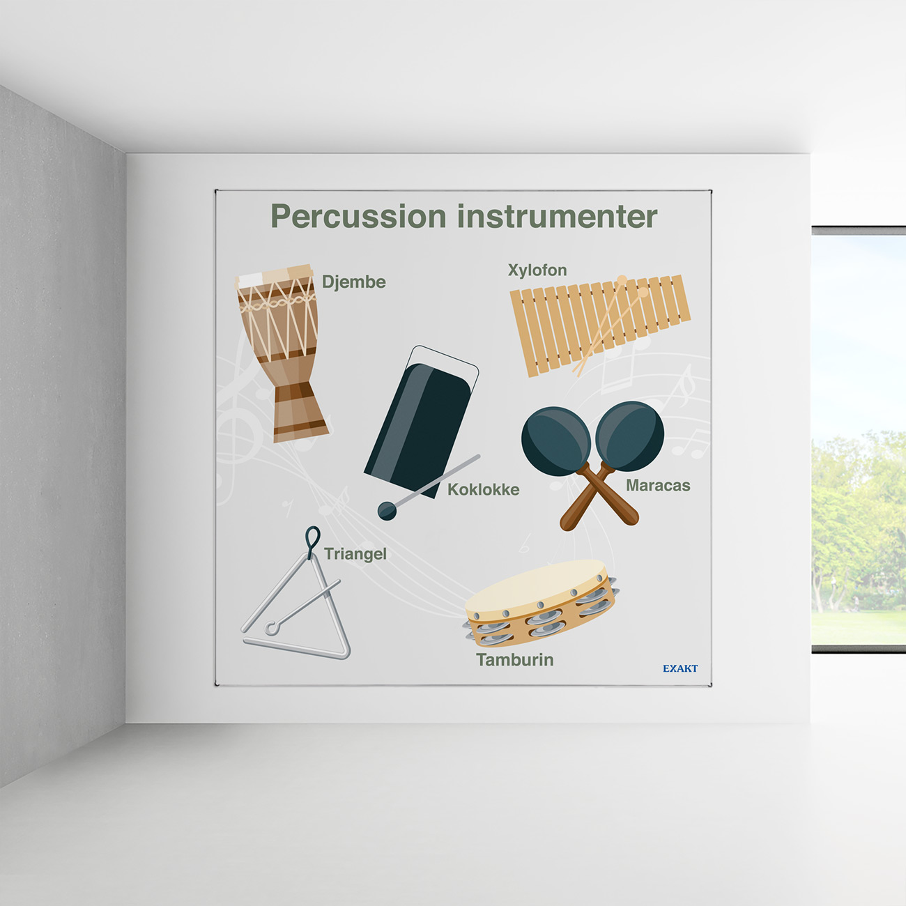Design med percussion instrumenter