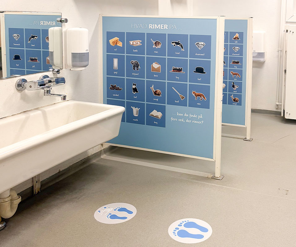 Toiletfolie på toilet i dagtilbud