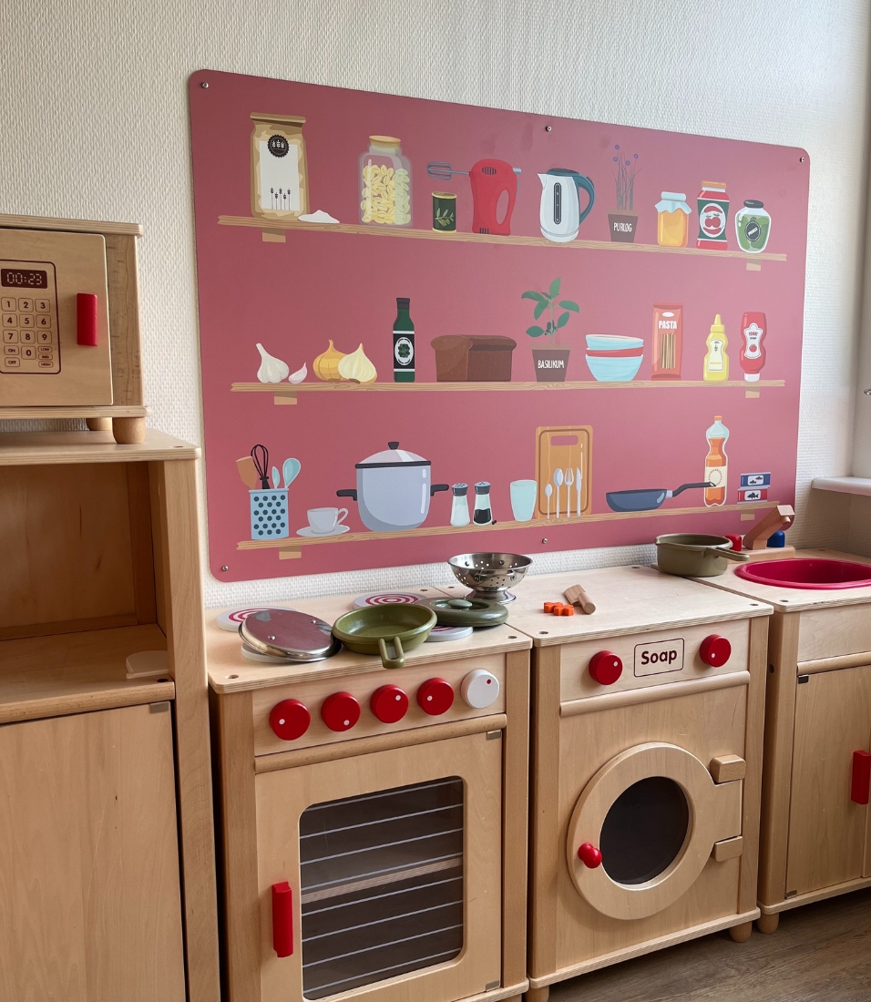 Legeplade til dagtilbud med køkkenmiljø