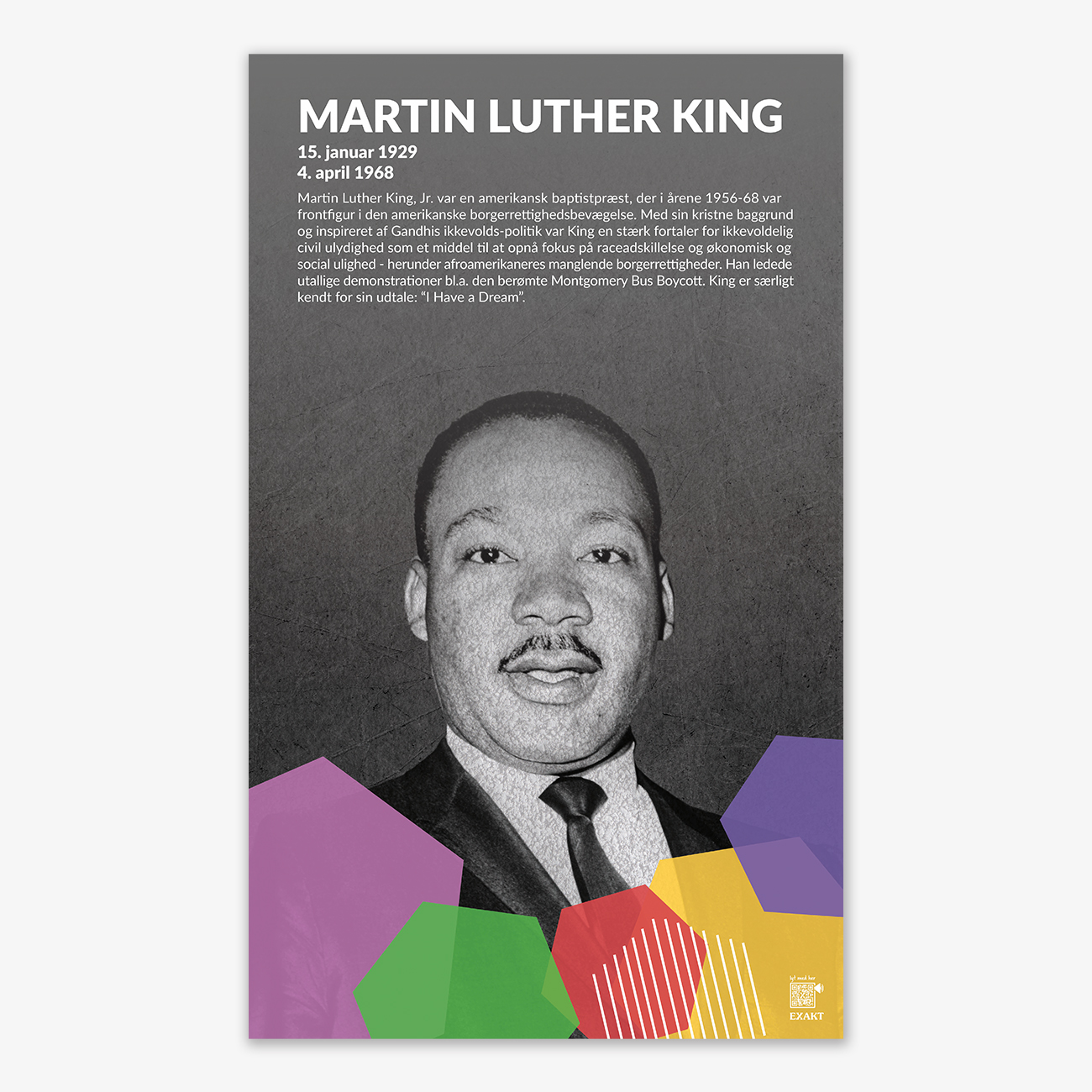 Design med Martin Luther King jr