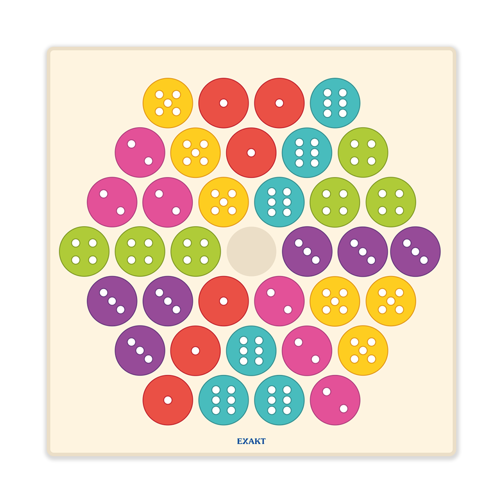 Gulvfolie med motorikspil i mange farver