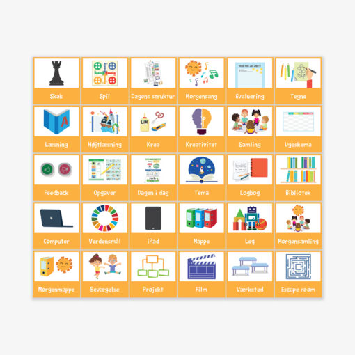 Piktogrammagneter til indskolingen