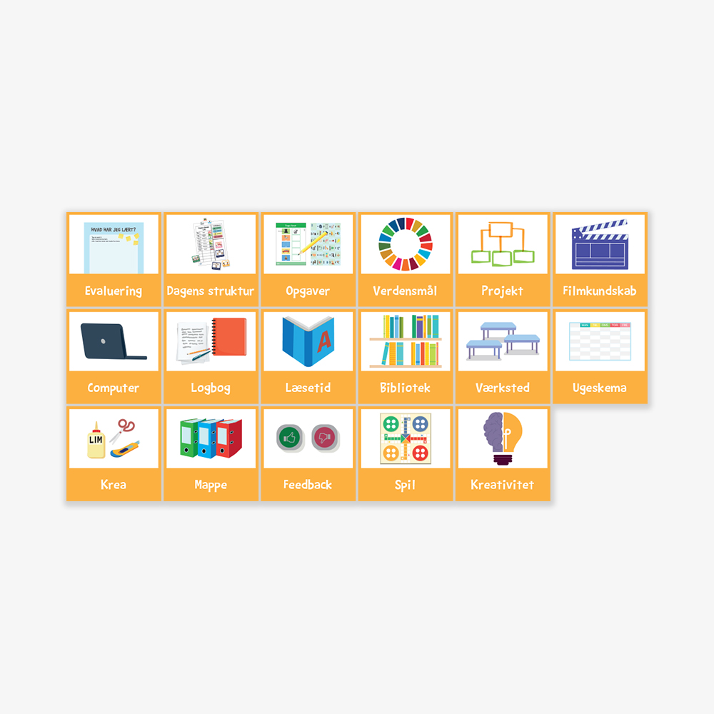 Piktogrammagneter til udskolingen