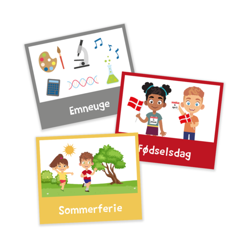 Piktogrammagneter med mærkedage