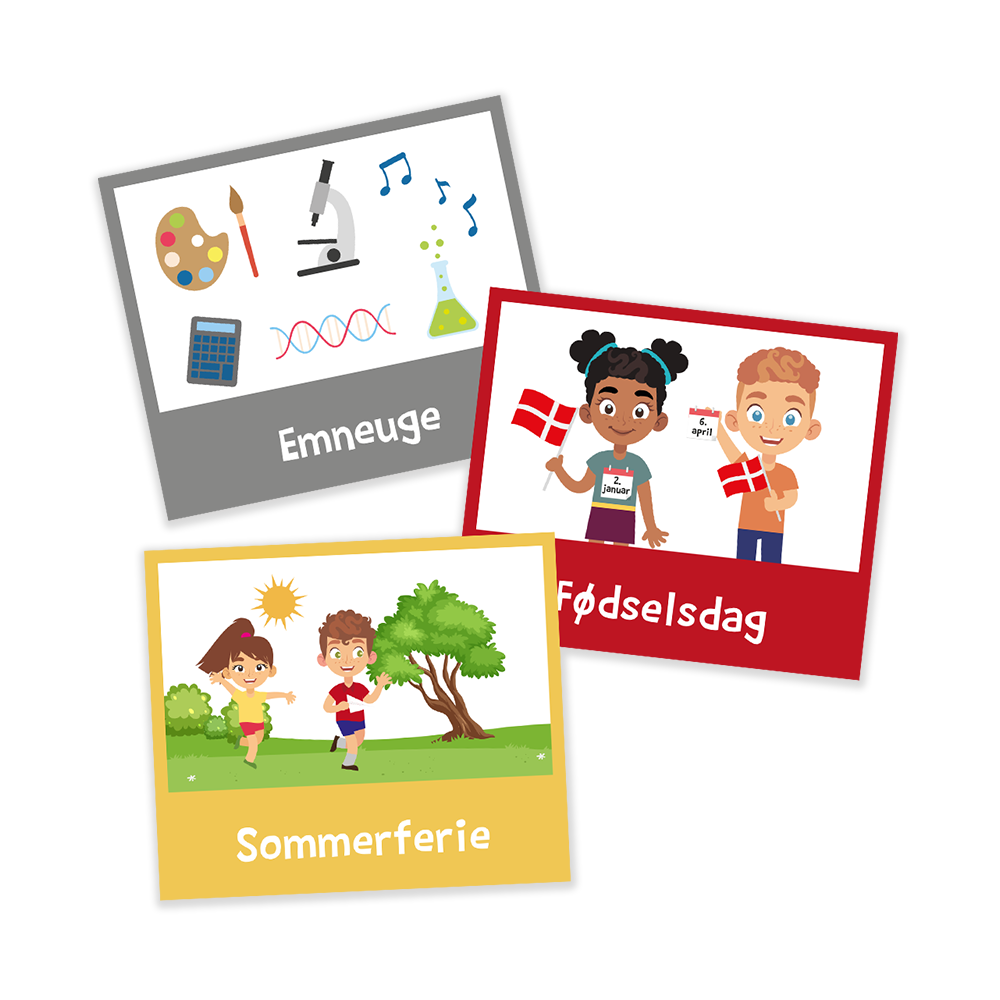 Piktogrammagneter med mærkedage