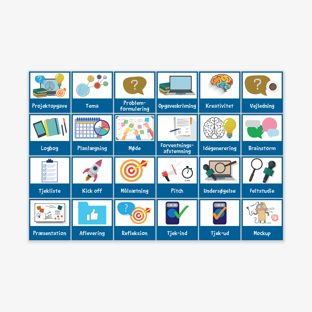 Piktogrammagneter med projektorienteret undervisning