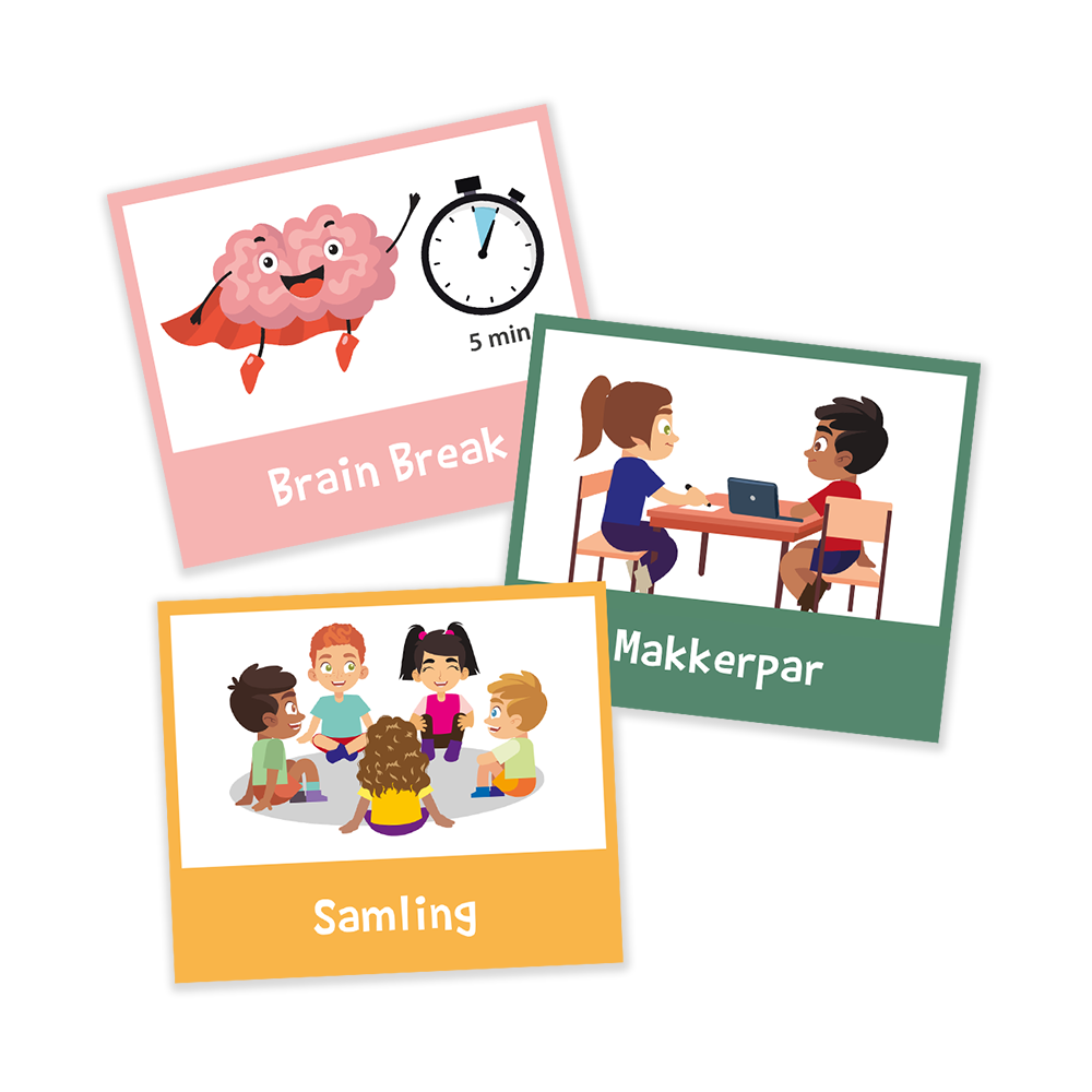 Piktogrammagneter med arbejdsformer
