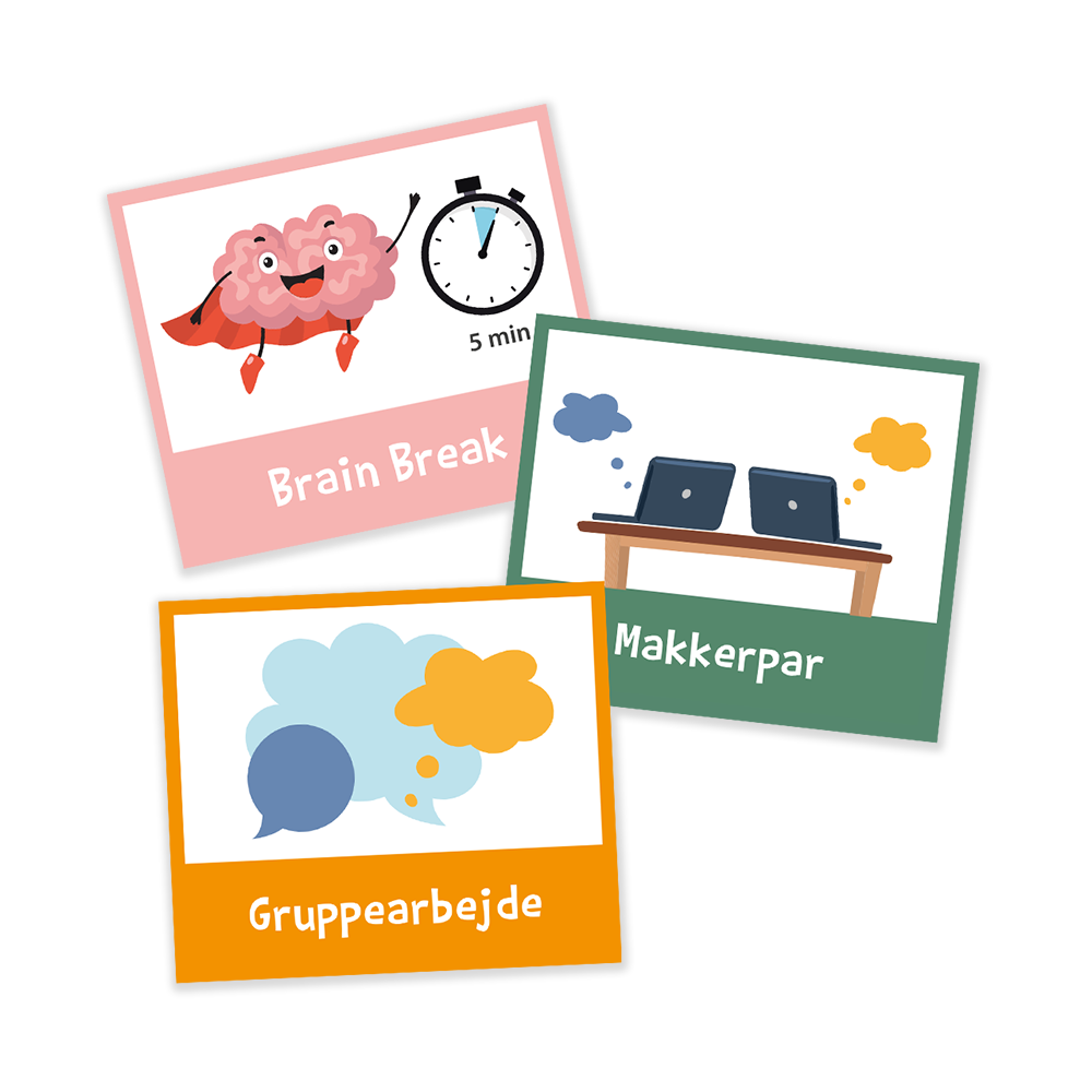 Piktogrammagneter med arbejdsformer