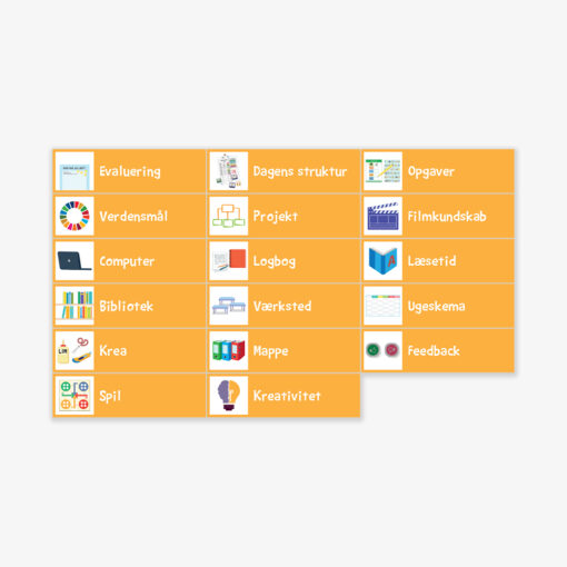 Piktogrammagneter til udskolingen