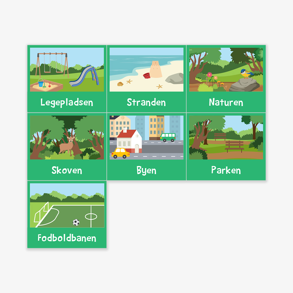 Piktogrammagneter til fritidstilbud