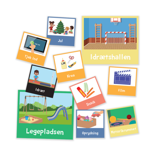 Piktogrammagneter til fritidstilbud