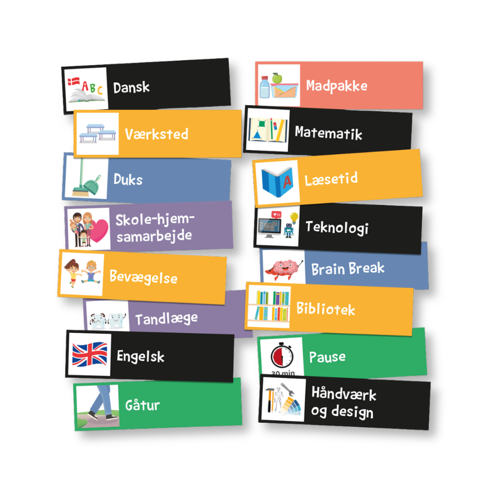 72 piktogrammagneter til mellemtrin. Giver bedre klasseledelse.
