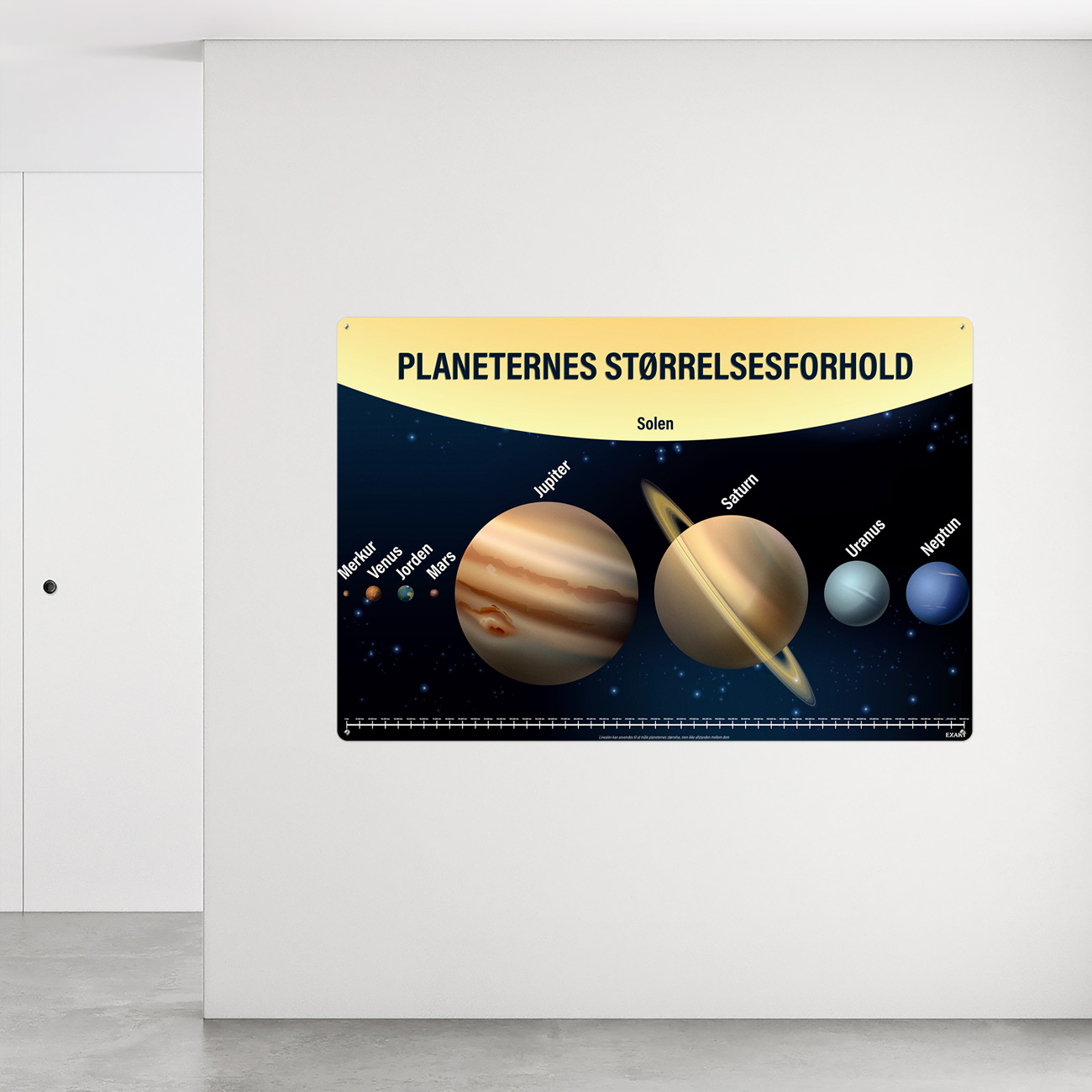Design med planeternes størrelsesforhold
