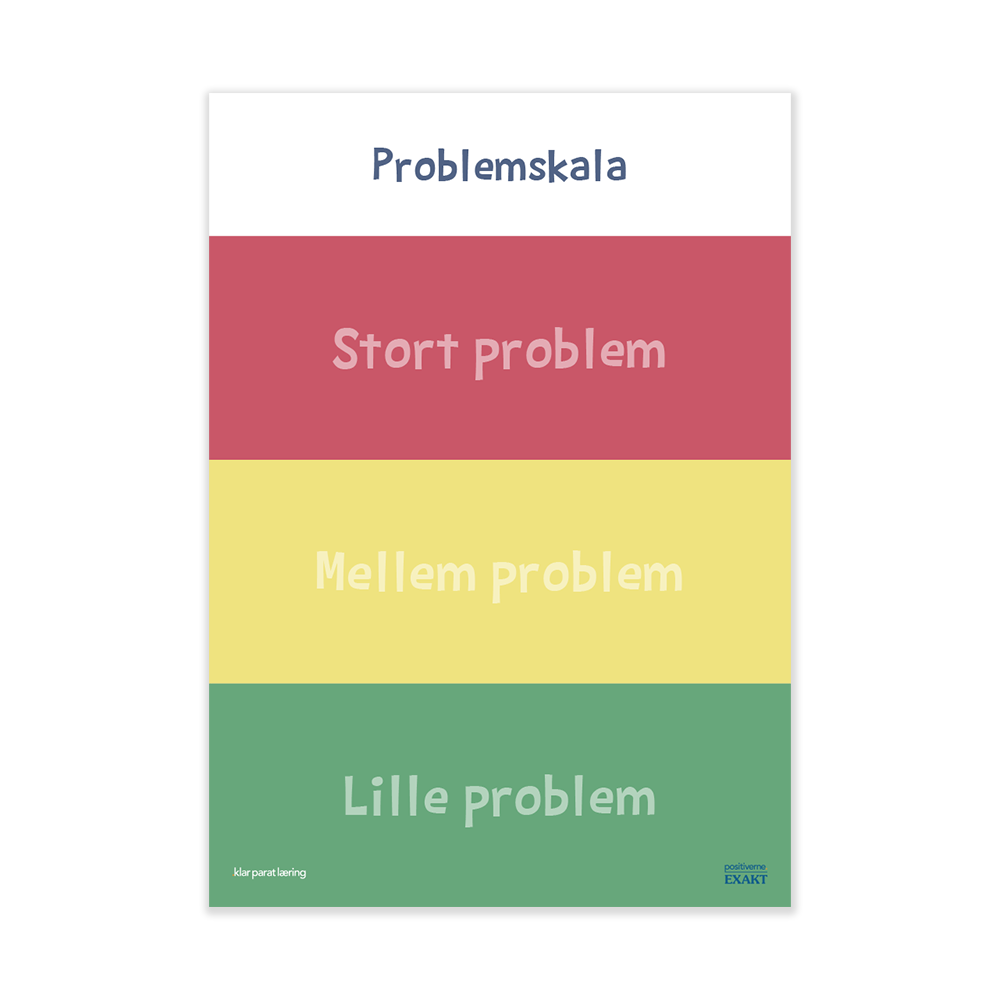 Trivselstavle med Problemskala til klasserum