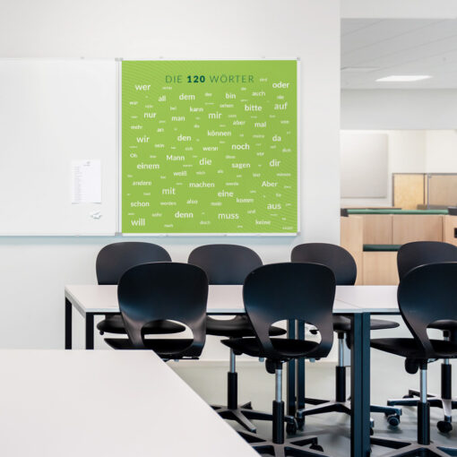 Whiteboard med 120TyskeOrd til klasselokale