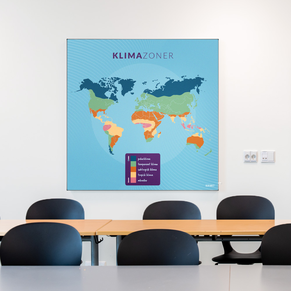 Akustik med Klimazoner i klasselokale