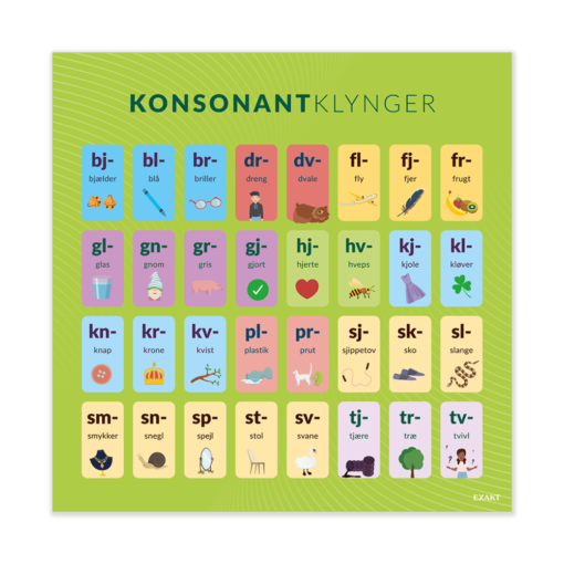 Design med konsonantklynger til grundskolen