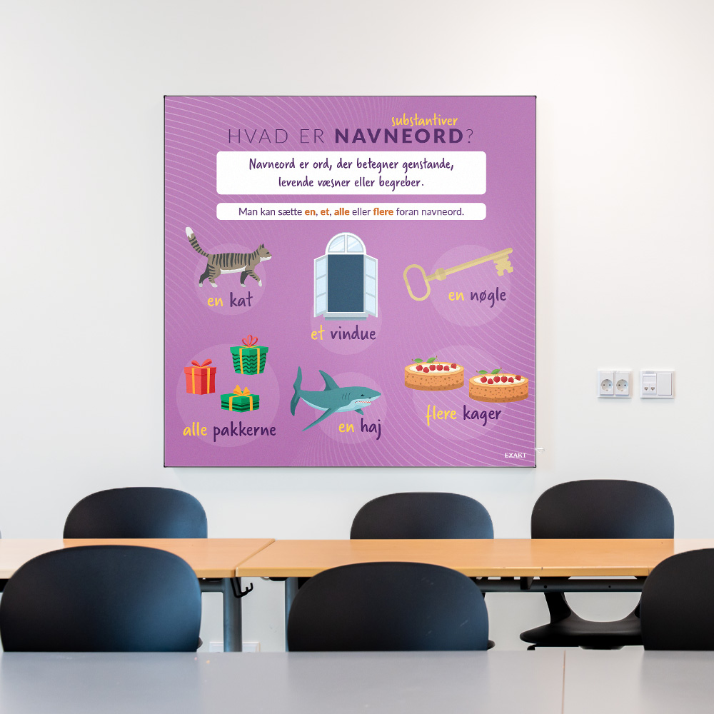 Akustik med Navneord i klasselokale