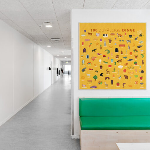 Læringsplade i træfiner med Ting001 til klasselokale