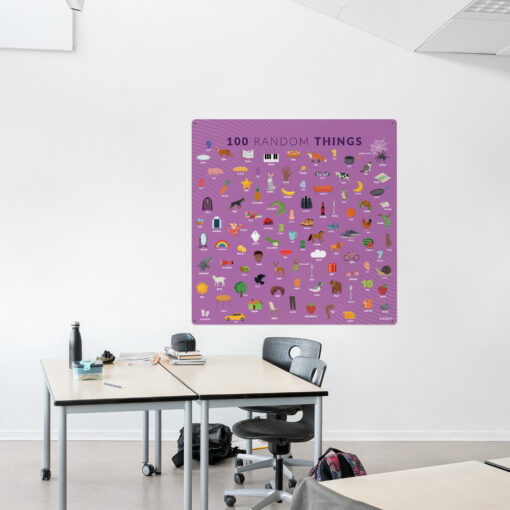 Læringsplade med Ting til klasselokale