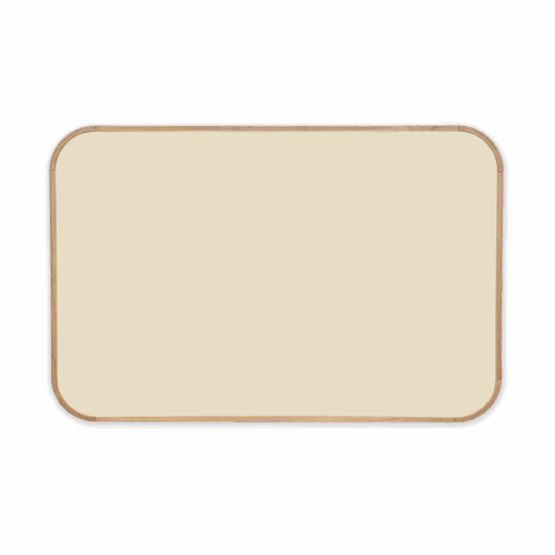 Stilren satin tavle med refleksfri overflade i farven beige