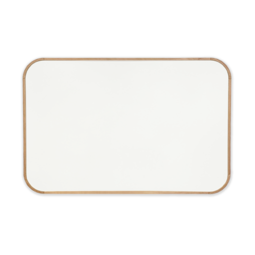 Stilren satin tavle med refleksfri overflade i farven hvid