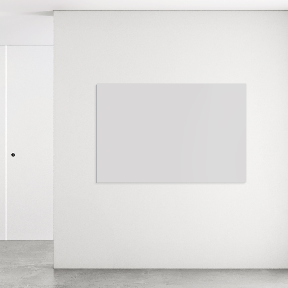 Stilren satin tavle med refleksfri overflade i farven grå