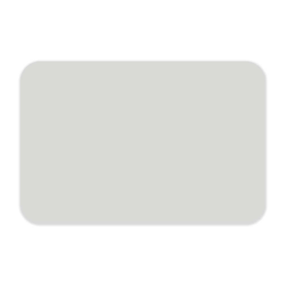 Satin tavle med bløde, afrundede hjørner i farven grå