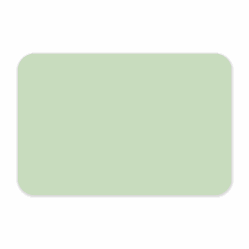Satin tavle med bløde, afrundede hjørner i farven grøn