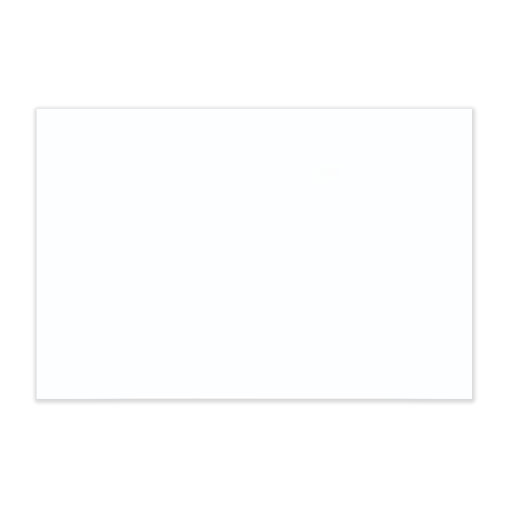 Stilren satin tavle med refleksfri overflade i farven hvid