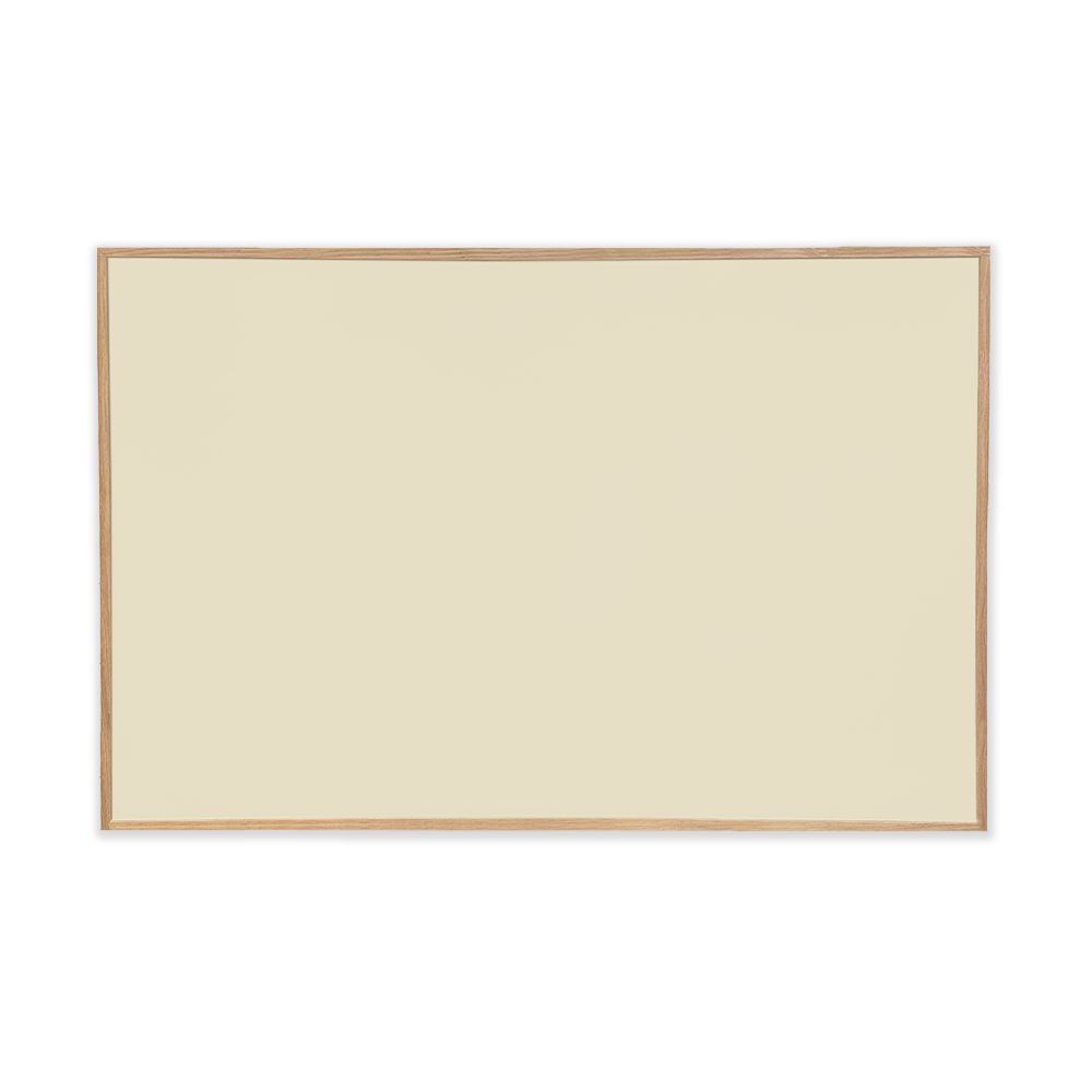 Stilren satin tavle med refleksfri overflade i farven beige