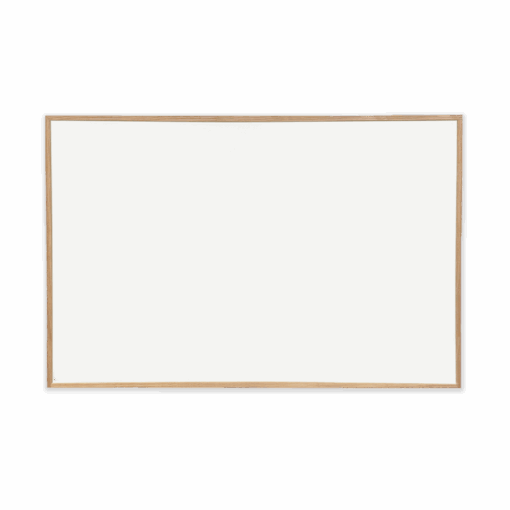 Stilren satin tavle med refleksfri overflade i farven hvid